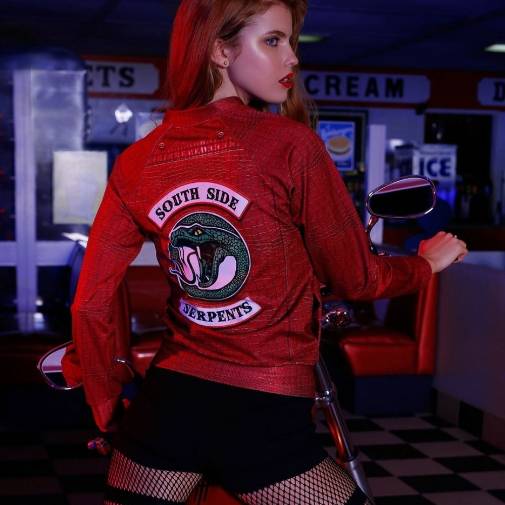 Cheryl Blossom Raglan Bomber blackmilk